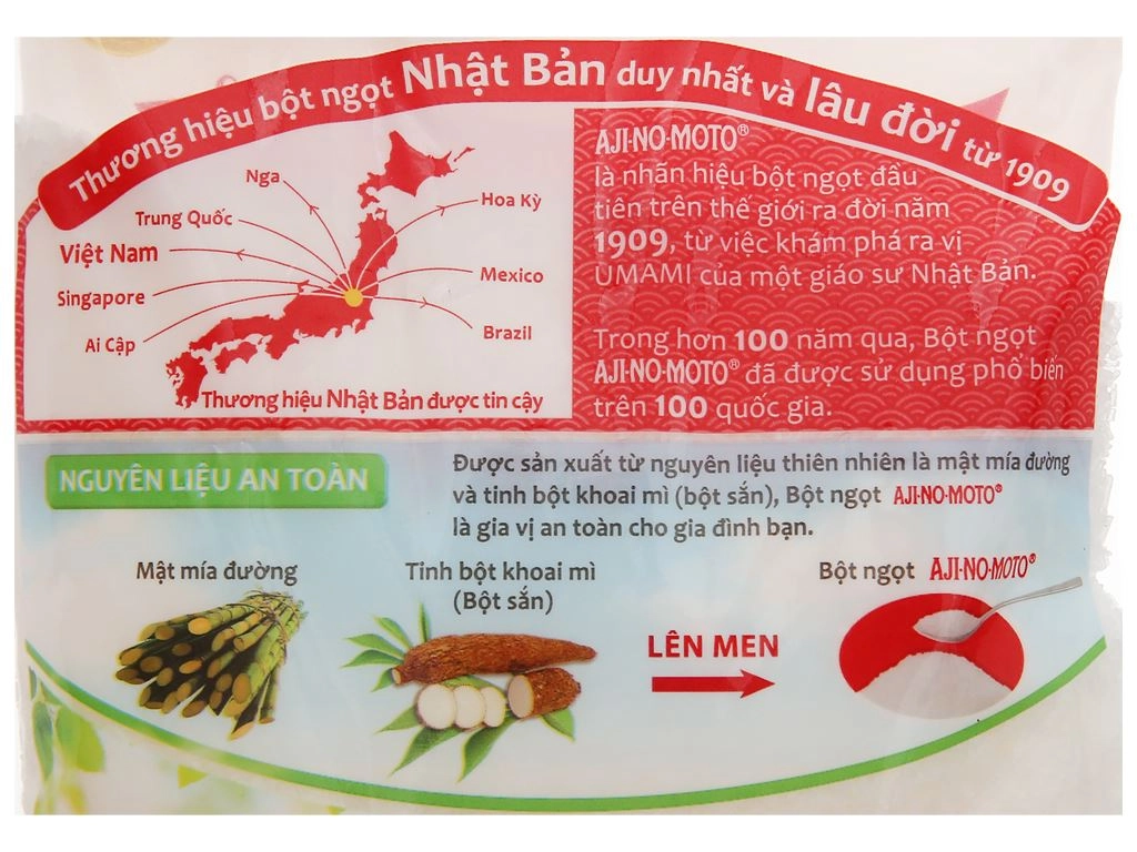 Bột ngọt hạt lớn Ajinomoto gói 454g