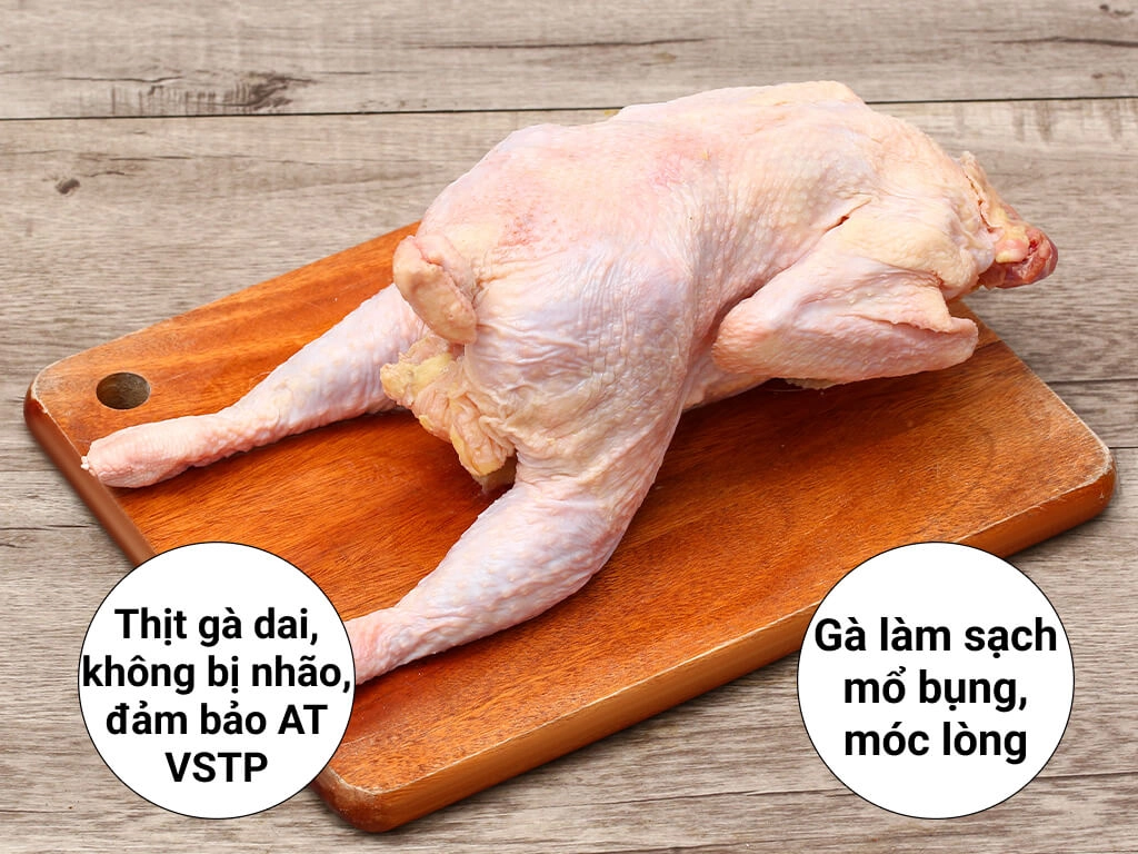 Gà dai hàn quốc nhập khẩu đông lạnh nguyên con từ 1.1kg-1.3kg