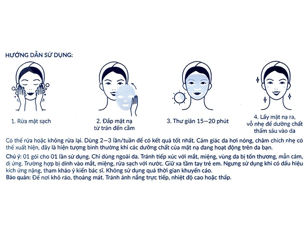 Mặt nạ giấy trắng da dưa leo Vedette 22ml