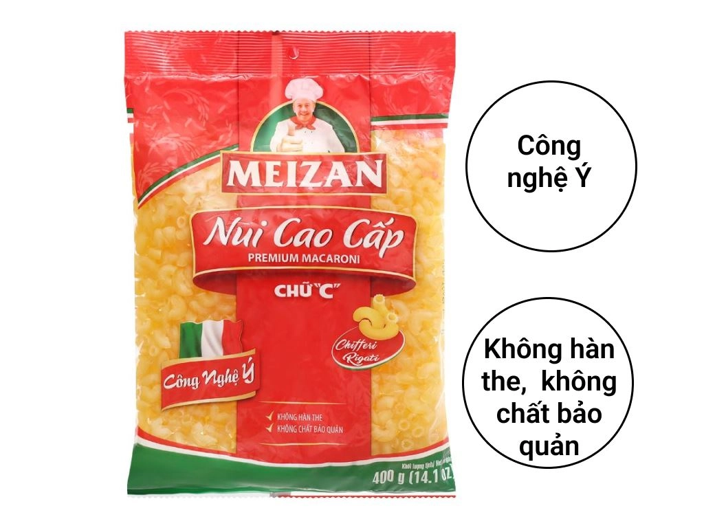Nui cao cấp Meizan gói 400g
