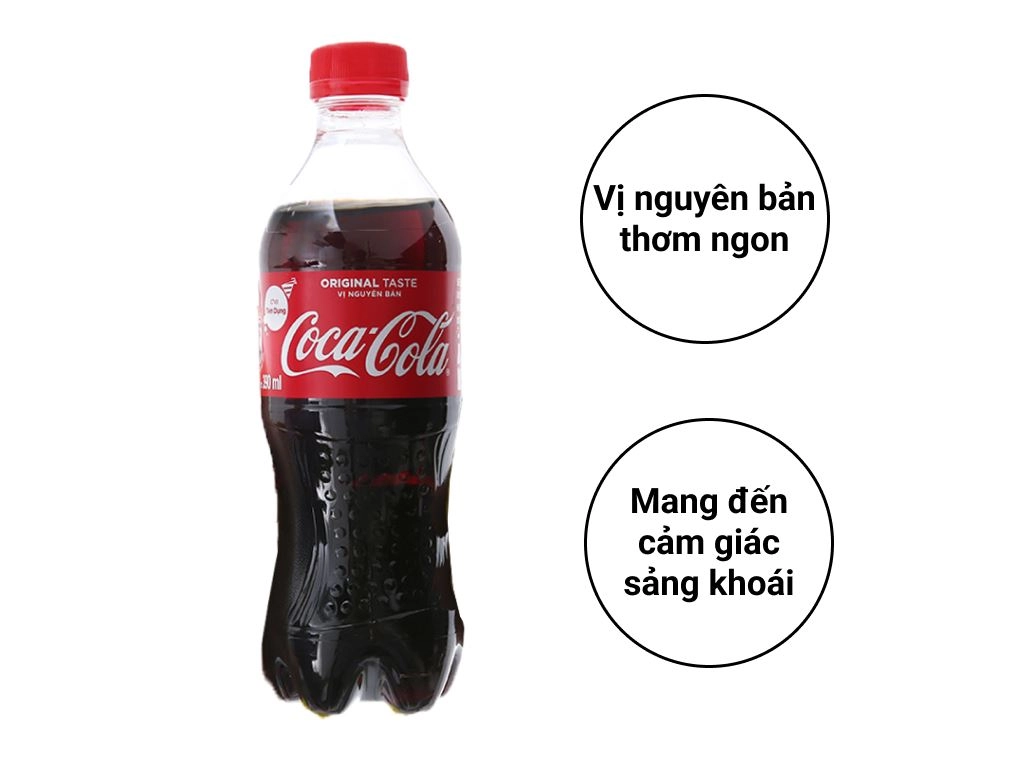 Nước ngọt có ga Coca Cola chai 390ml