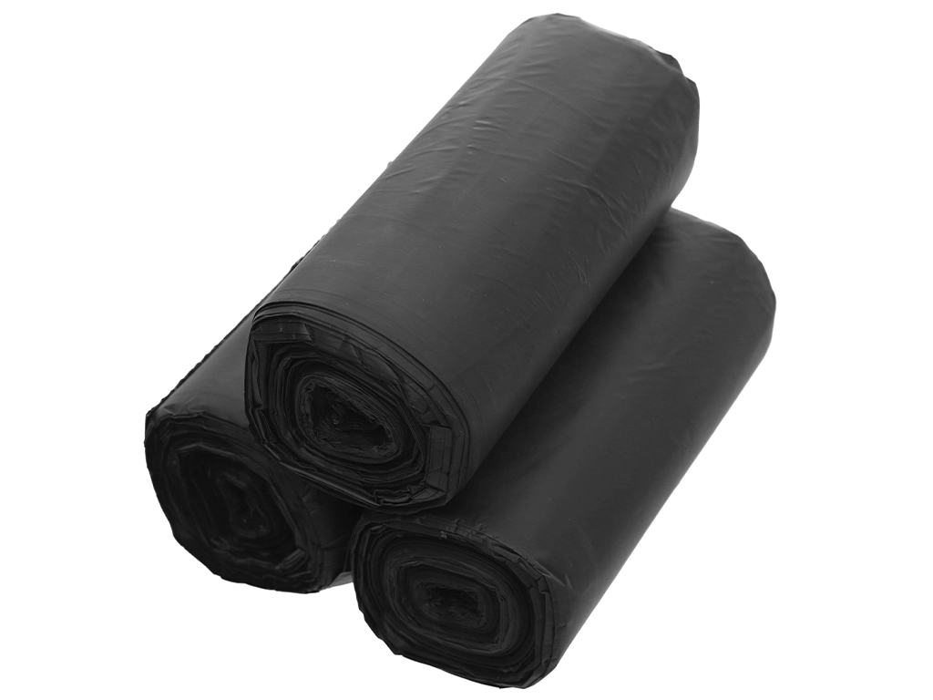 2 lốc 6 cuộn túi rác đen tự huỷ sinh học Bách Hóa XANH 55x65cm (1kg)
